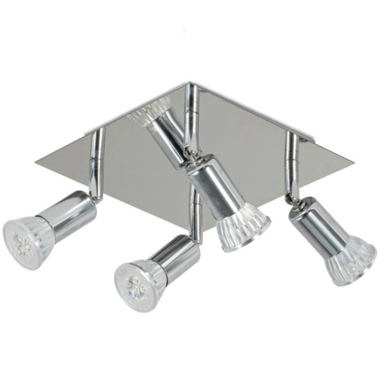 12W Square Spotlight LED Ceiling Light With Adjustable Mirror Front Light, Emitting Color:Without Bulb