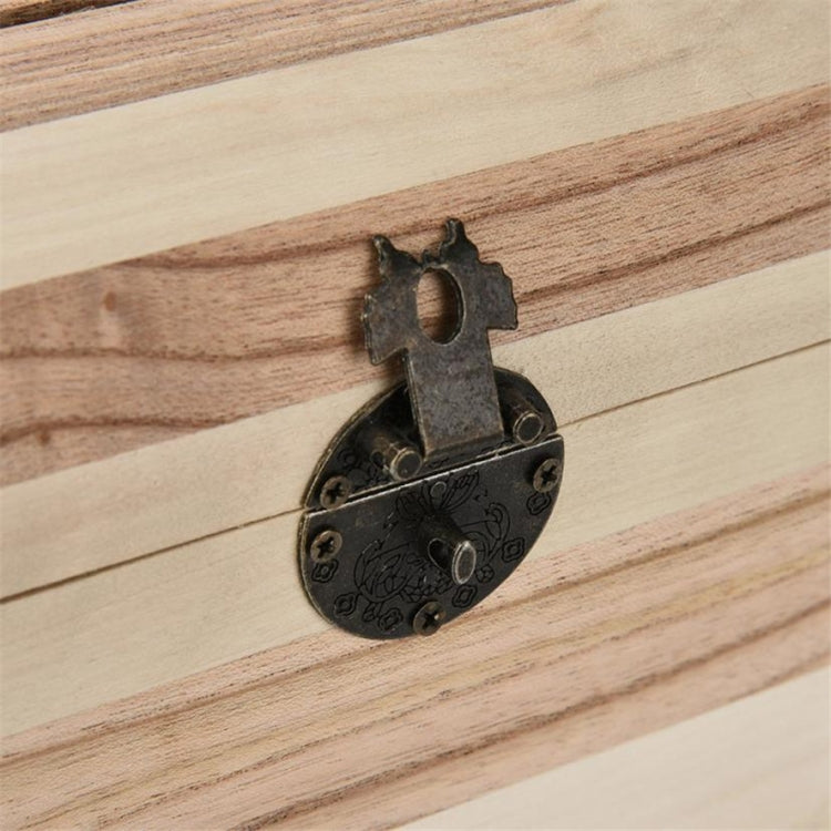 Multi Function Treasure Chest Wooden Safe Piggy Bank