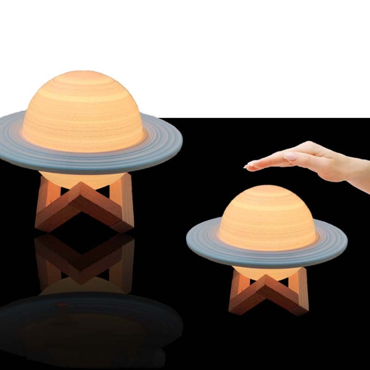 3D Printing LED Saturn Night Light USB Planet Lamp, Size:22cm, Style:Pat Control 3-Colors