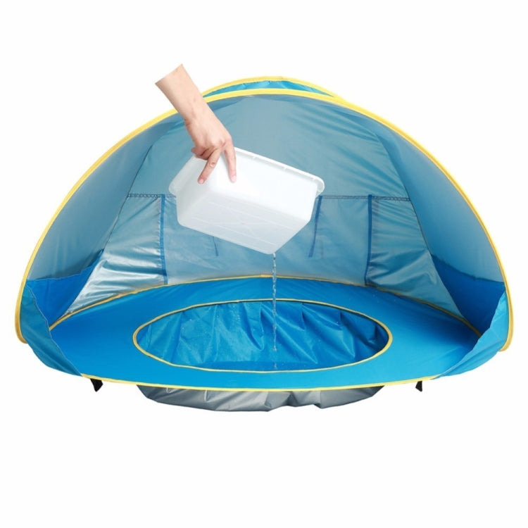 Baby Beach Tent Waterproof Pop Up Portable Shade Pool UV Protection Sun Shelter for Infant Kids Outdoor Camping Sunshade(Blue)