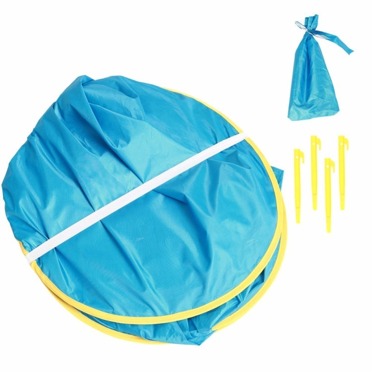 Baby Beach Tent Waterproof Pop Up Portable Shade Pool UV Protection Sun Shelter for Infant Kids Outdoor Camping Sunshade(Blue)
