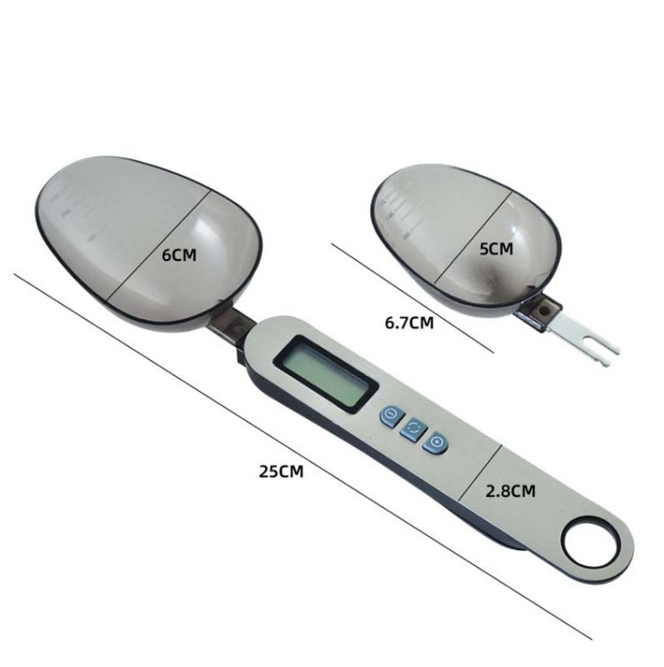 Electronic Scale Double-Head Measuring Spoon Scale Kitchen Household Baking Scale Measuring Range: 0.3/300g, 0.3/500g
