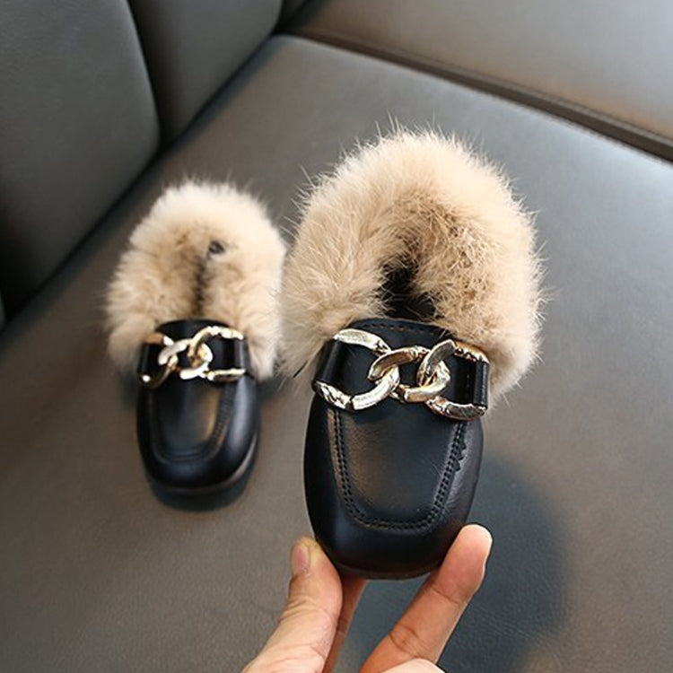 Autumn And Winter Plush Shoes Peas Shoes For Children, Size: 23 Yards 14.5cm