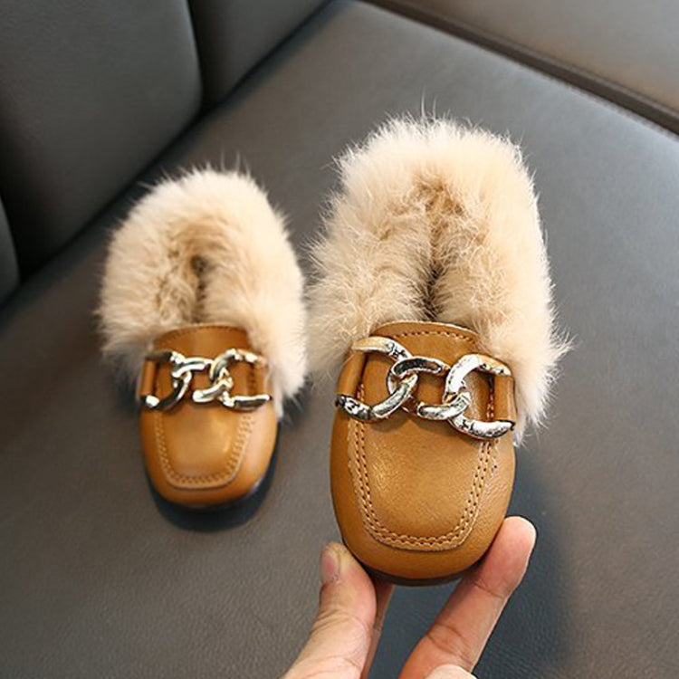 Autumn And Winter Plush Shoes Peas Shoes For Children, Size: 23 Yards 14.5cm