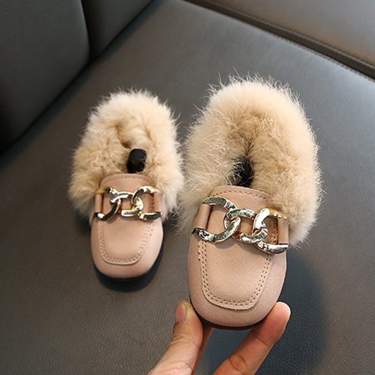 Autumn And Winter Plush Shoes Peas Shoes For Children, Size: 23 Yards 14.5cm