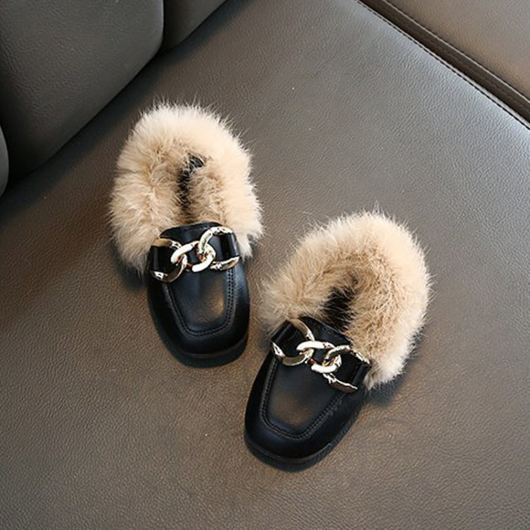 Autumn And Winter Plush Shoes Peas Shoes For Children, Size: 29 Yards 17.5cm