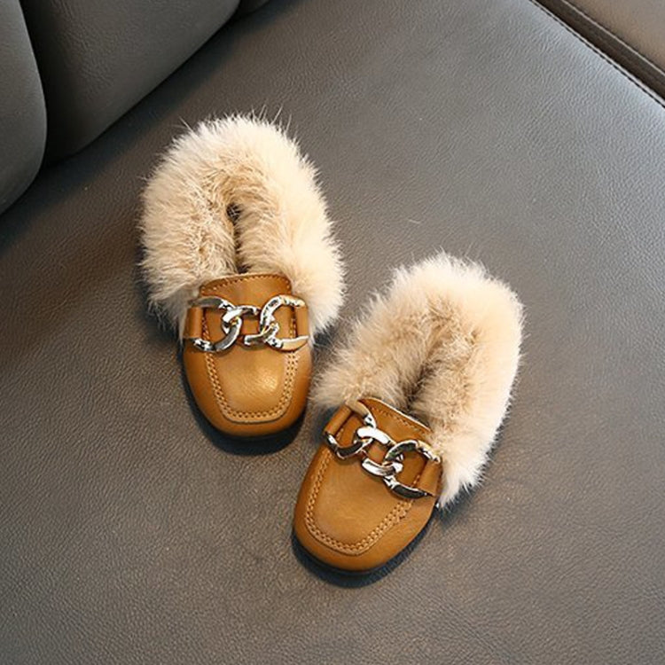 Autumn And Winter Plush Shoes Peas Shoes For Children, Size: 29 Yards 17.5cm