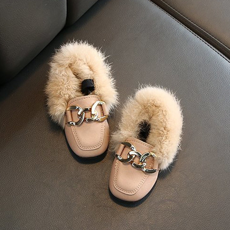 Autumn And Winter Plush Shoes Peas Shoes For Children, Size: 29 Yards 17.5cm