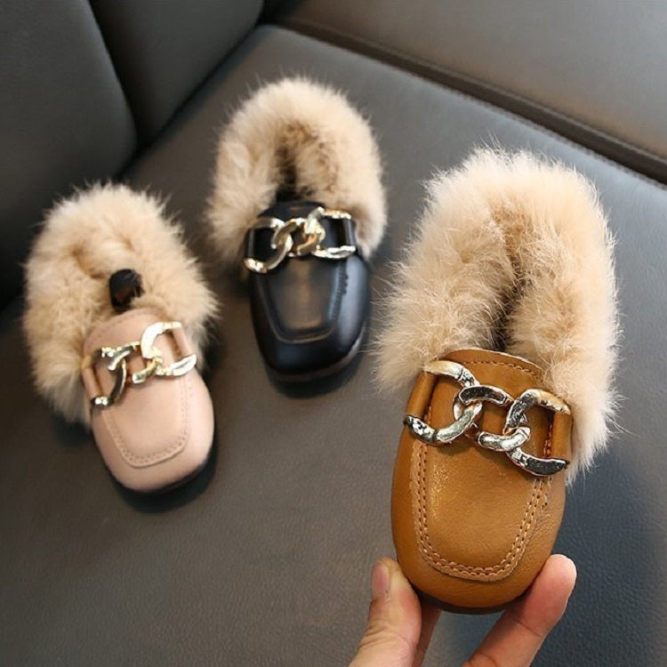 Autumn And Winter Plush Shoes Peas Shoes For Children, Size: 29 Yards 17.5cm