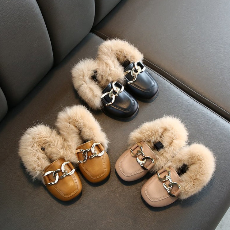 Autumn And Winter Plush Shoes Peas Shoes For Children, Size: 30 Yards 18cm