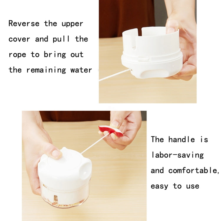 2 PCS Mini Household Garlic Puller Small Meat Grinder Manual Garlic Grinder Artifact