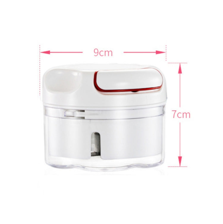 2 PCS Mini Household Garlic Puller Small Meat Grinder Manual Garlic Grinder Artifact