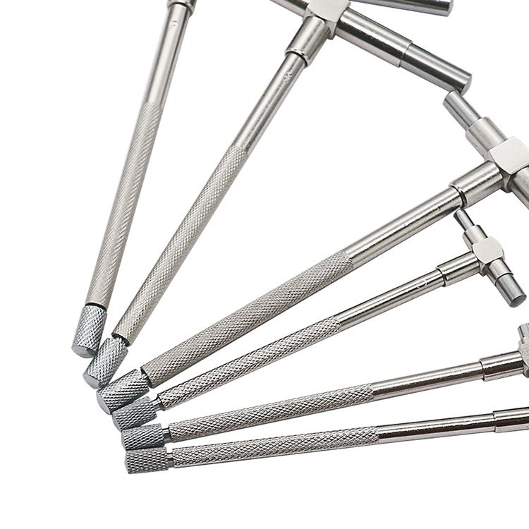 6 PCS / Set Round Head Inner Diameter Telescopic Gauge, Adjustable Inner Diameter Gauge: 8-150mm