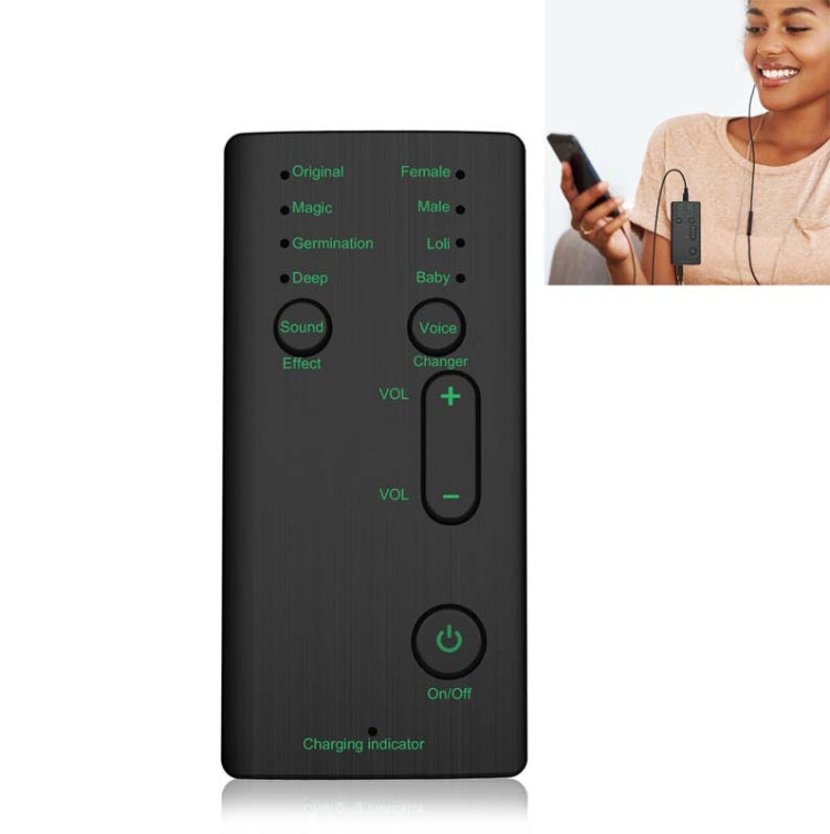 Mobile Phone Voice Changer Portable Sound Card Anchor Live Broadcast  K Song Game Voice Changer Mic Tool