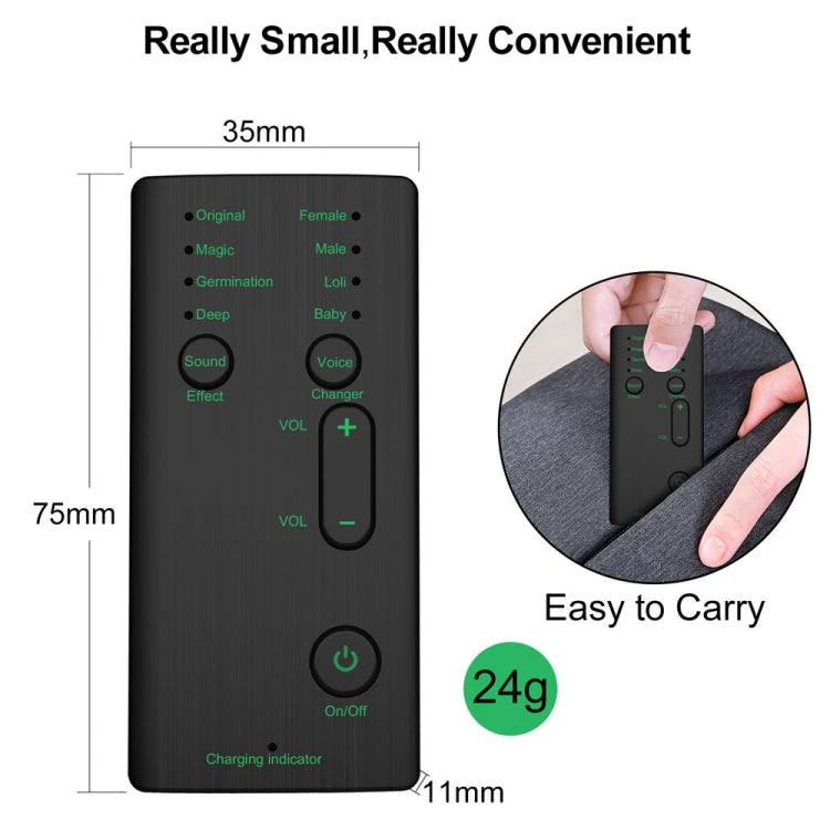 Mobile Phone Voice Changer Portable Sound Card Anchor Live Broadcast  K Song Game Voice Changer Mic Tool