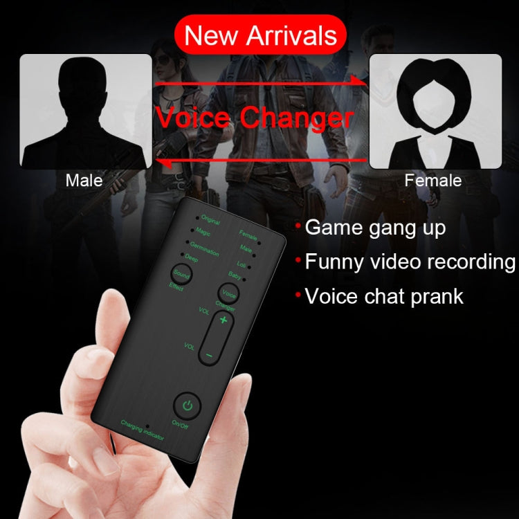 Mobile Phone Voice Changer Portable Sound Card Anchor Live Broadcast  K Song Game Voice Changer Mic Tool
