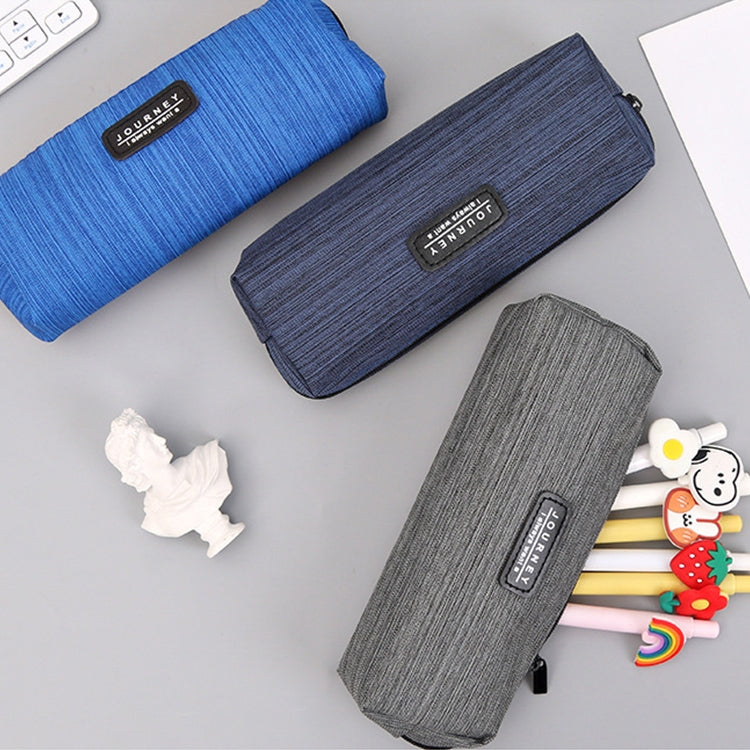 6 PCS Oxford Cloth Pencil Case Student Portable Horizontal Pattern Pencil Bag
