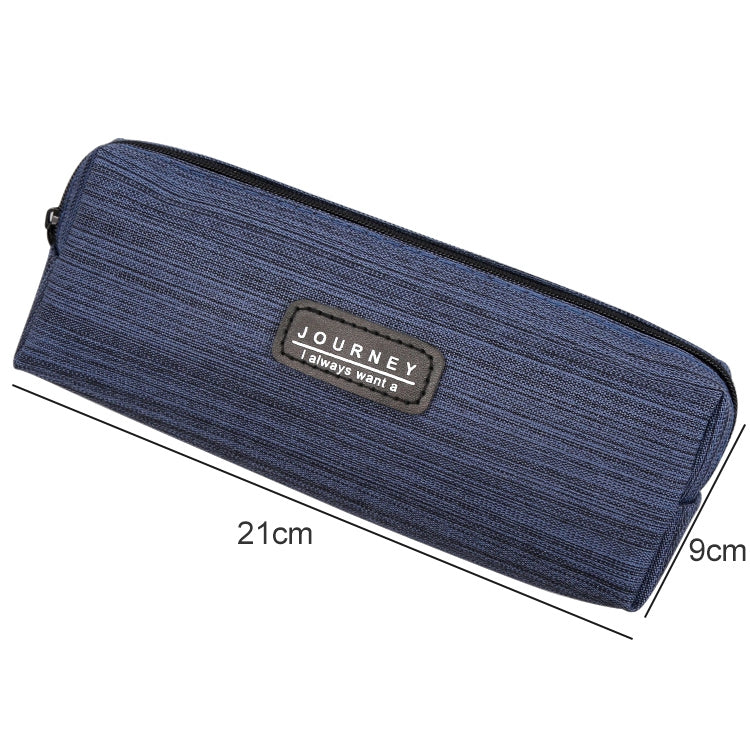 6 PCS Oxford Cloth Pencil Case Student Portable Horizontal Pattern Pencil Bag