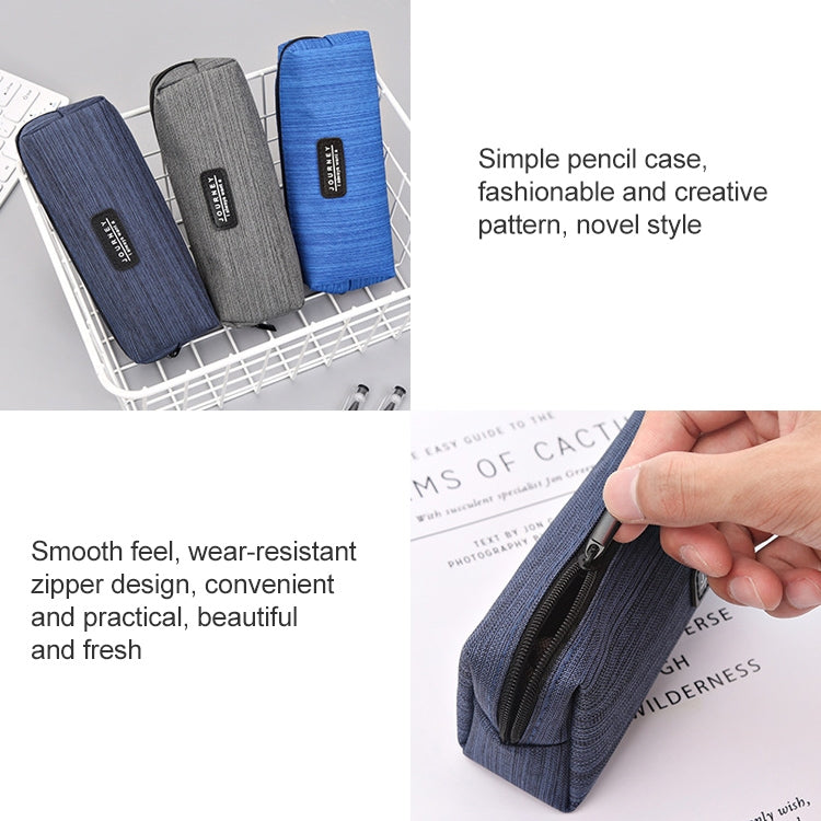 6 PCS Oxford Cloth Pencil Case Student Portable Horizontal Pattern Pencil Bag