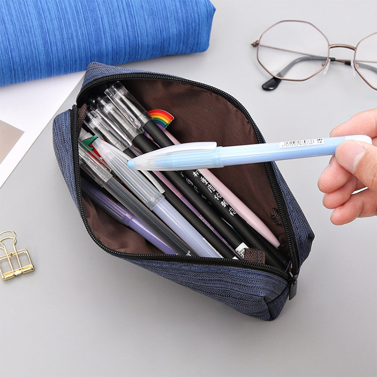 6 PCS Oxford Cloth Pencil Case Student Portable Horizontal Pattern Pencil Bag