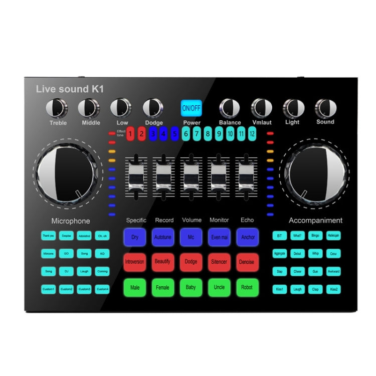 K1 Live Sound Card Set Mobile Phone Computer Universal Bluetooth Accompaniment Anchor K Song Sound Card