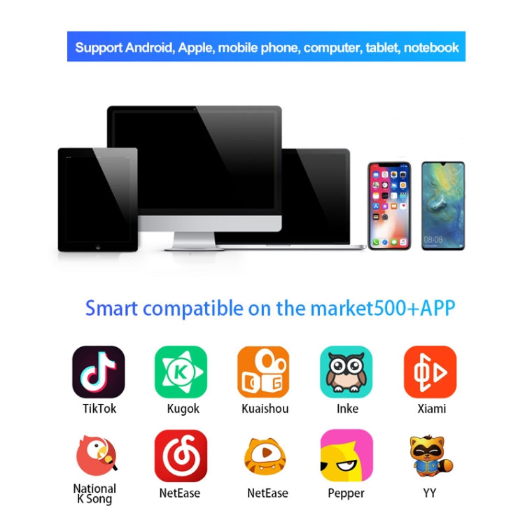 K1 Live Sound Card Set Mobile Phone Computer Universal Bluetooth Accompaniment Anchor K Song Sound Card