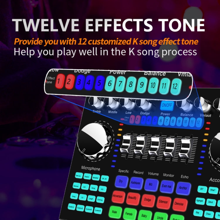 K1 Live Sound Card Set Mobile Phone Computer Universal Bluetooth Accompaniment Anchor K Song Sound Card