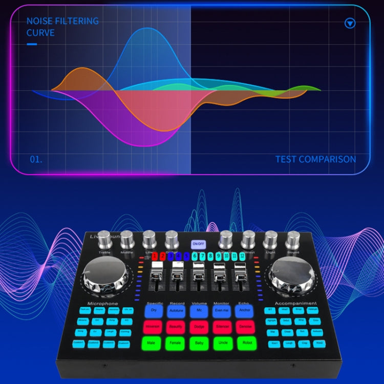 K1 Live Sound Card Set Mobile Phone Computer Universal Bluetooth Accompaniment Anchor K Song Sound Card