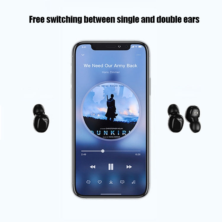 XG29 TWS Noise Cancelling In-ear Digital Display Clock Bluetooth Earphone
