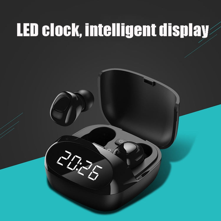 XG29 TWS Noise Cancelling In-ear Digital Display Clock Bluetooth Earphone