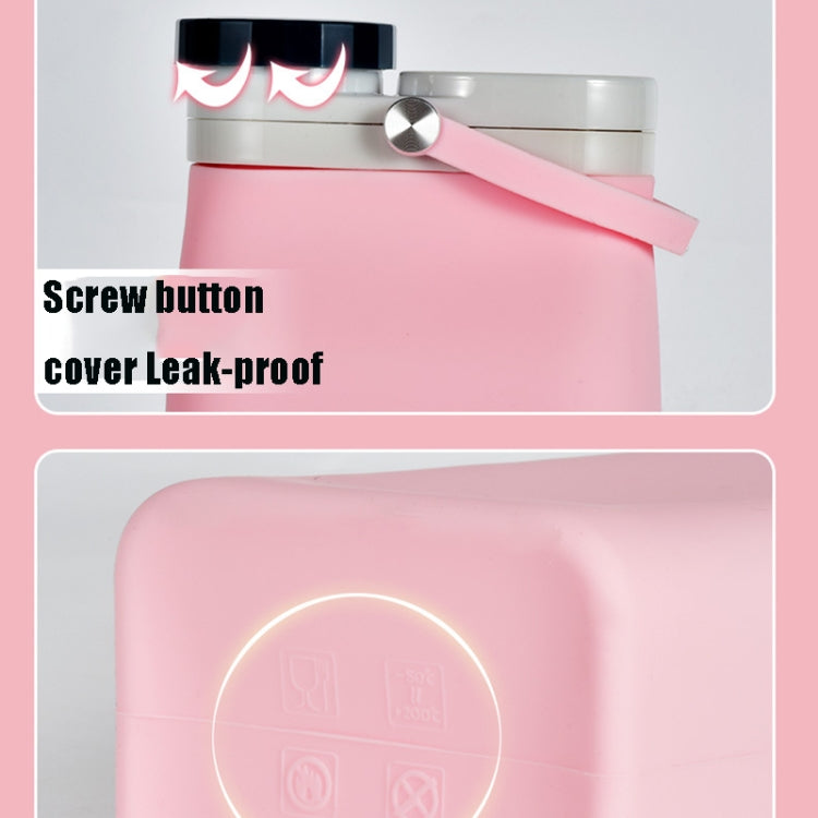 BBQ-056 Outdoor Sports Portable Travel Silicone Folding Water Cup Kettle