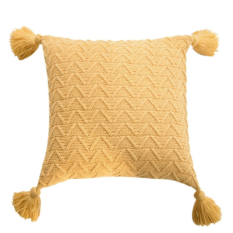 Home Accessories Knitted Pillowcase Without Core, Size: 45 x 45 cm