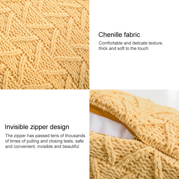 Home Accessories Knitted Pillowcase Without Core, Size: 45 x 45 cm