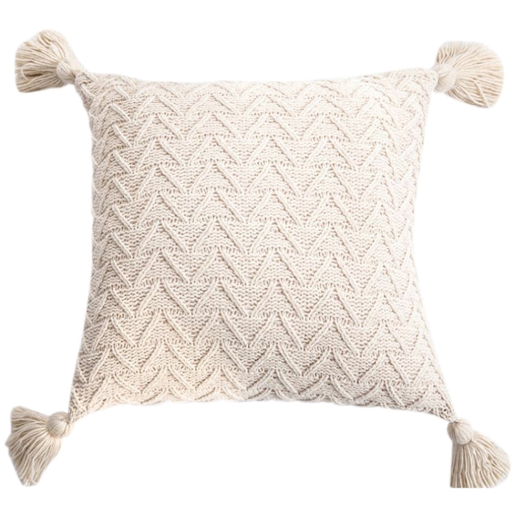 Home Accessories Knitted Pillowcase Without Core, Size: 45 x 45 cm