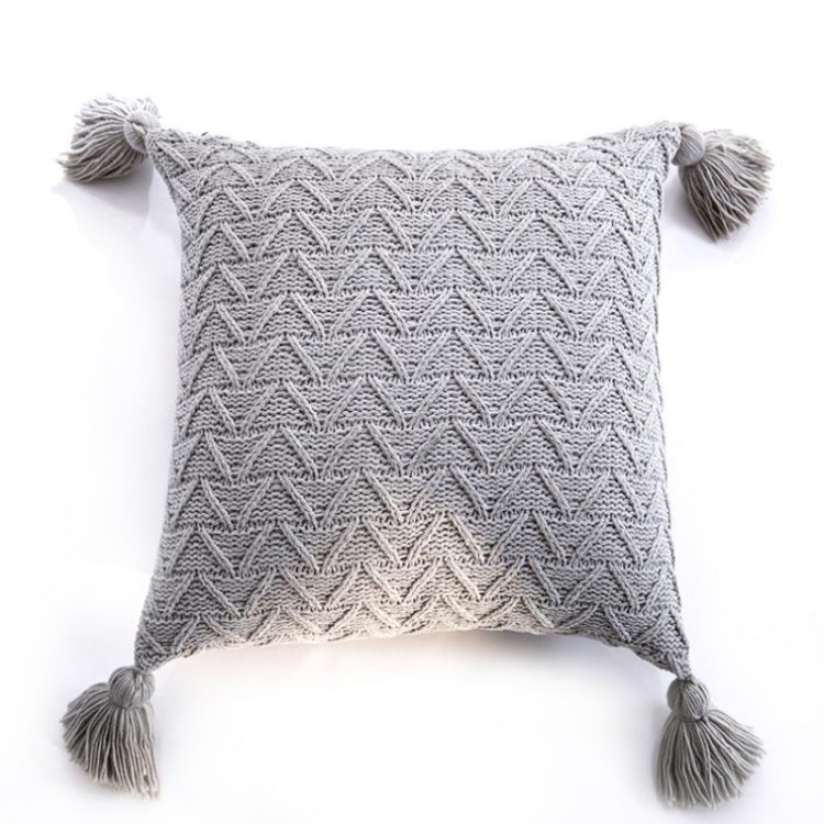Home Accessories Knitted Pillowcase Without Core, Size: 45 x 45 cm