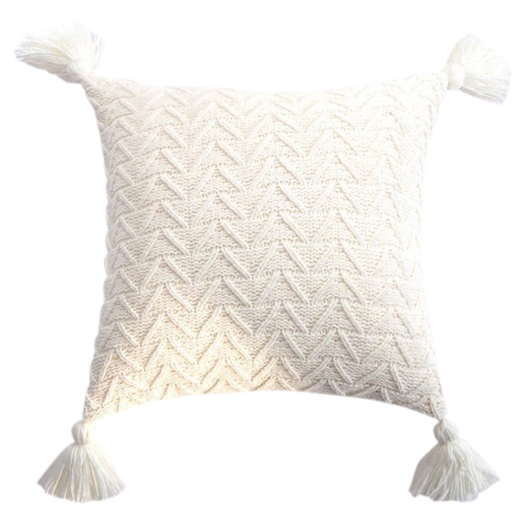 Home Accessories Knitted Pillowcase Without Core, Size: 45 x 45 cm