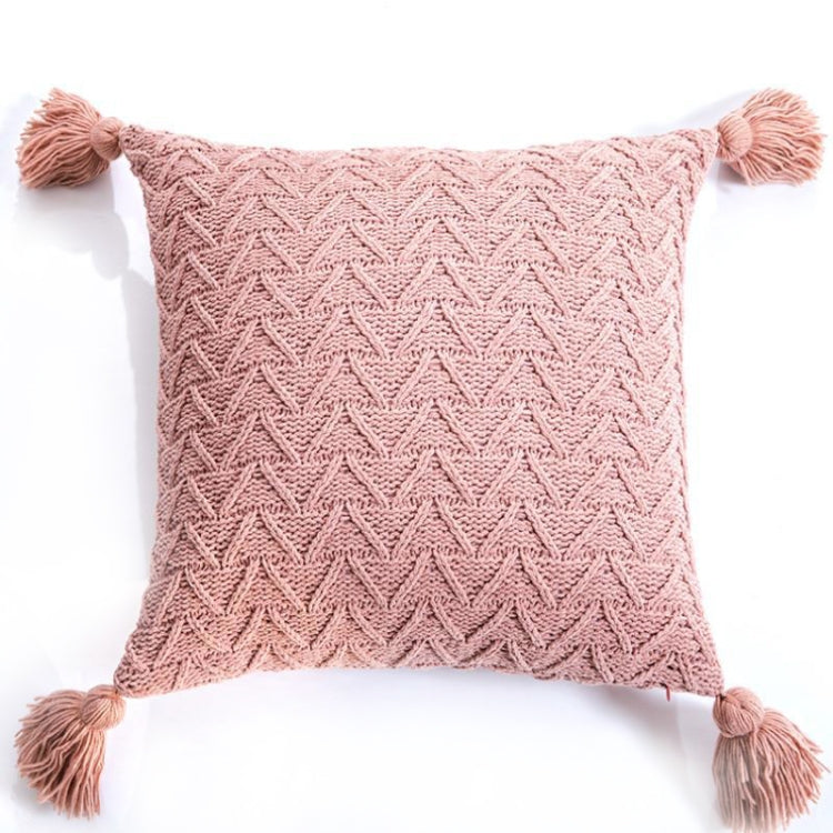 Home Accessories Knitted Pillowcase Without Core, Size: 45 x 45 cm