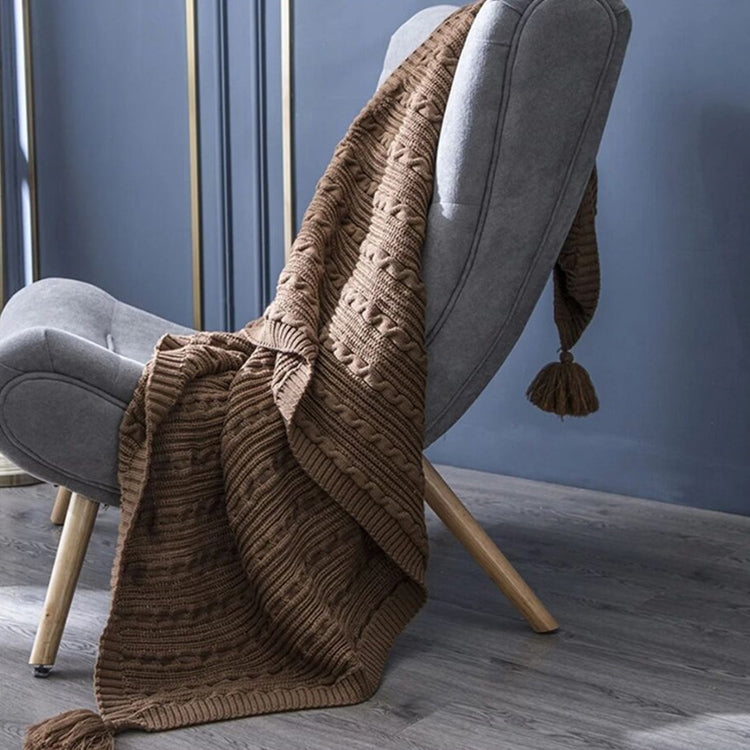 Knitted Blanket Home Casual Shawl Pillowcase Suit Without Core