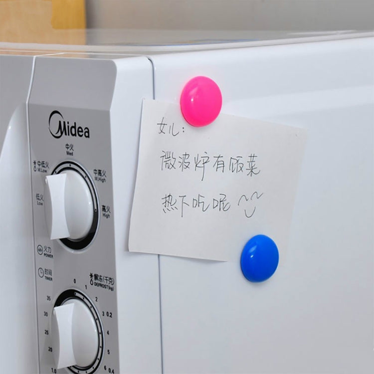 20 PCS Colorful Round Multi-function Refrigerator Magnetic Stickers, Random Color Delivery