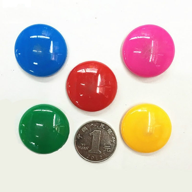20 PCS Colorful Round Multi-function Refrigerator Magnetic Stickers, Random Color Delivery