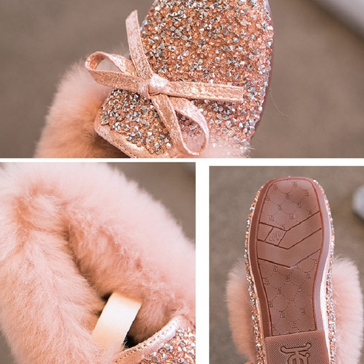 Autumn And Winter Plus Plush Peas Shoes Plush Shoes For Children, Size: 31 Yards 18.5cm