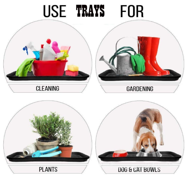 3 PCS Plastic Multi-Function Tray Shoe Tray Pet Feeding Tray
