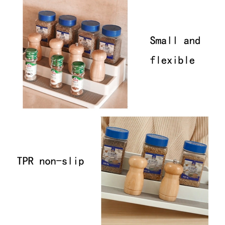 2 PCS Three-Layer Stepped Seasoning Storage Rack Home Kitchen Storage Rack