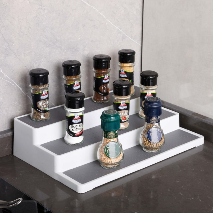 2 PCS Three-Layer Stepped Seasoning Storage Rack Home Kitchen Storage Rack