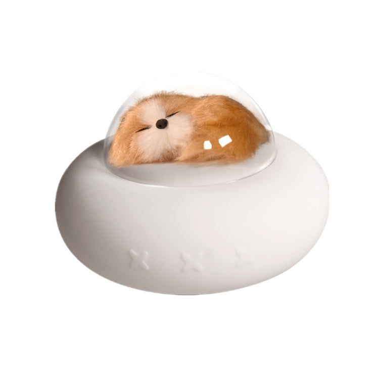 Pet Spaceship Silicone Night Light LED Bedroom Bedside Nursing Light
