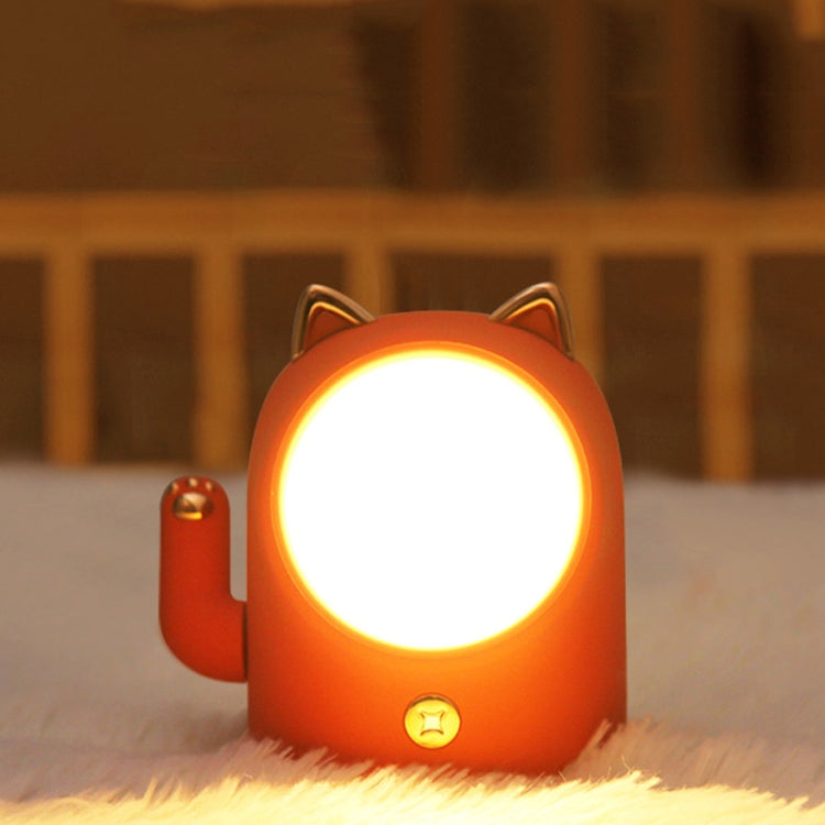 Lucky Cat Night Light USB Infinite Dimming LED Bedroom Nursing Bedside Lamp