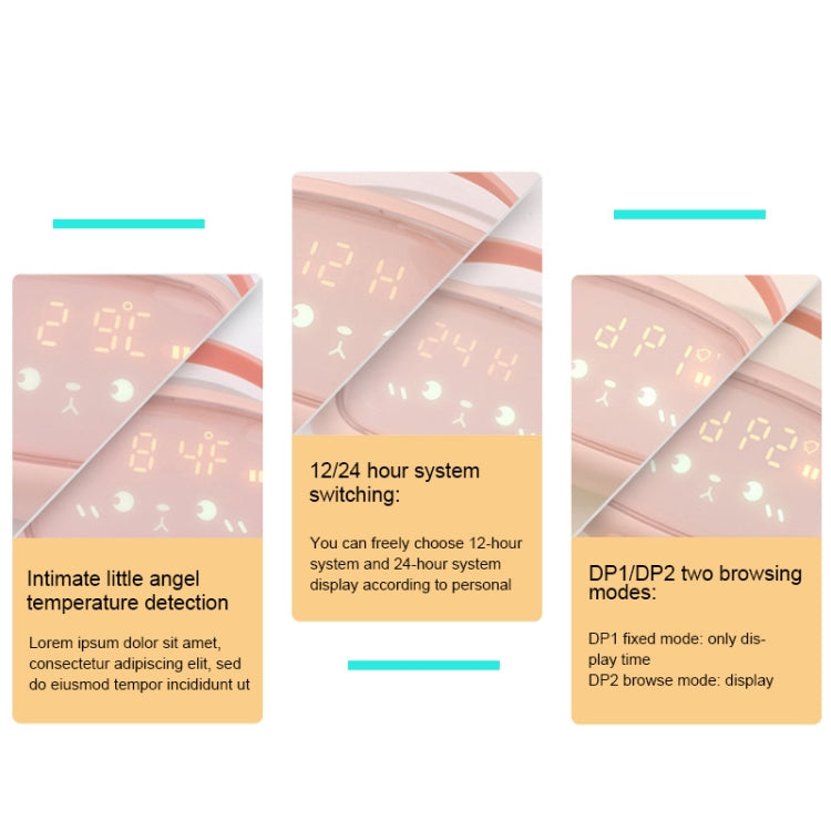 XR-MM-C2002 LED Light Children Bedside Multifunctional Intelligent Digital Alarm Clock