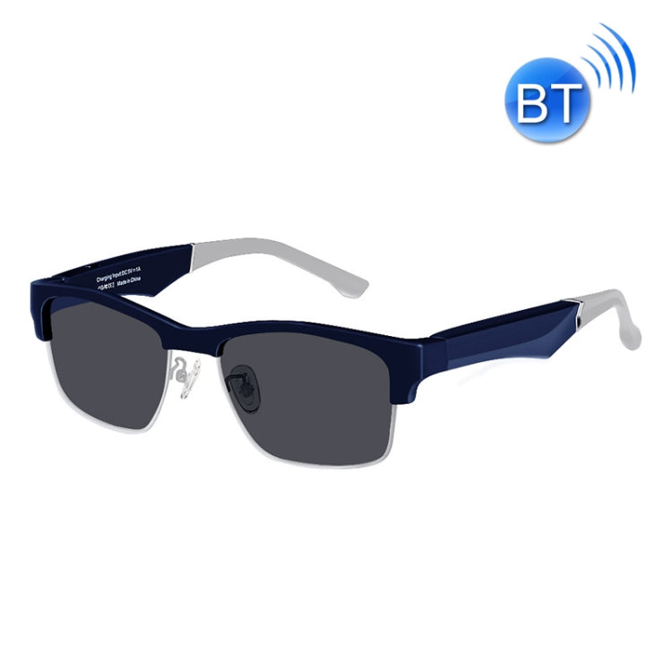 Anti-Blue Light Sports Wireless Stereo Smart Bluetooth Glasses Earphone, Colour: K2 Sunglasses Blue Silver