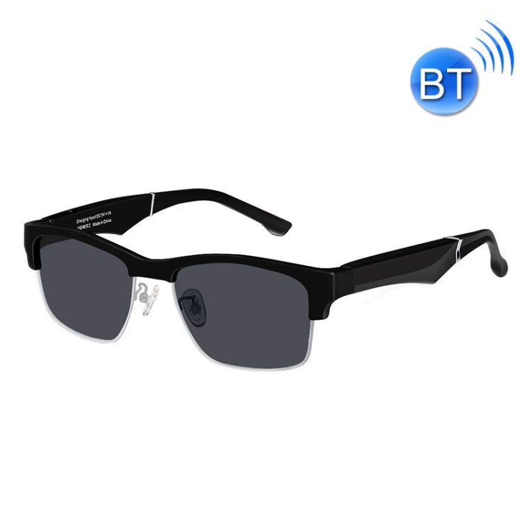 Anti-Blue Light Sports Wireless Stereo Smart Bluetooth Glasses Earphone, Colour: K2 Black Silver