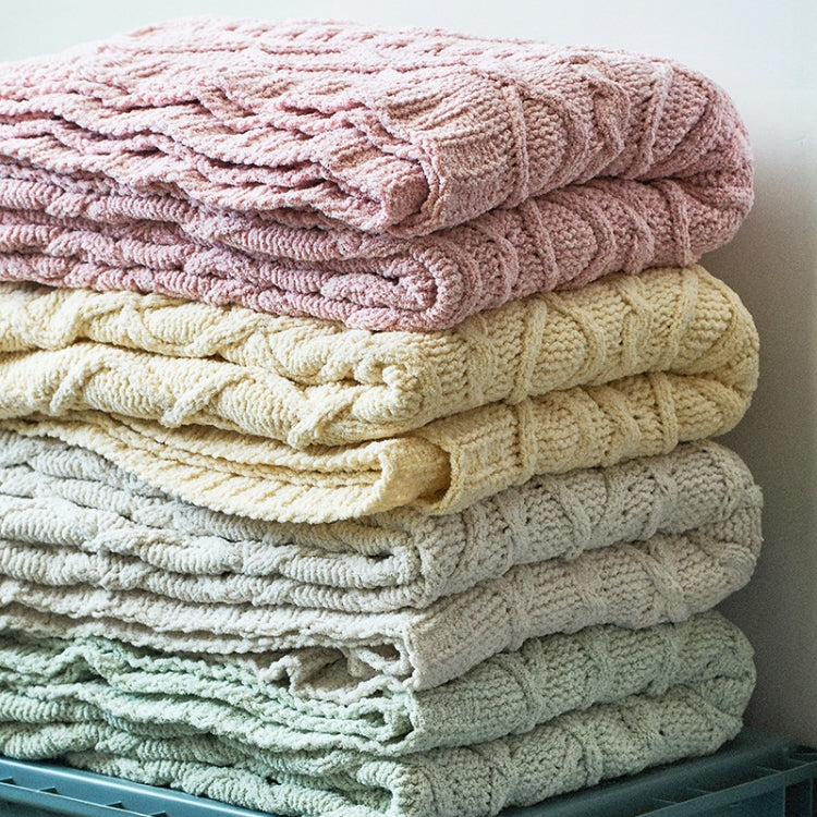 Home Soft Decoration Chenille Knitted Leisure Blanket Sofa Air Conditioning Blanket Car Blanket, Dimensions: 130x180cm